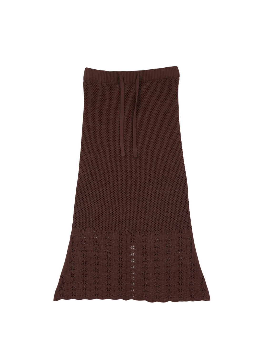 온무드 LIS KNIT LONG SKIRT - BROWN 상품 이미지 3