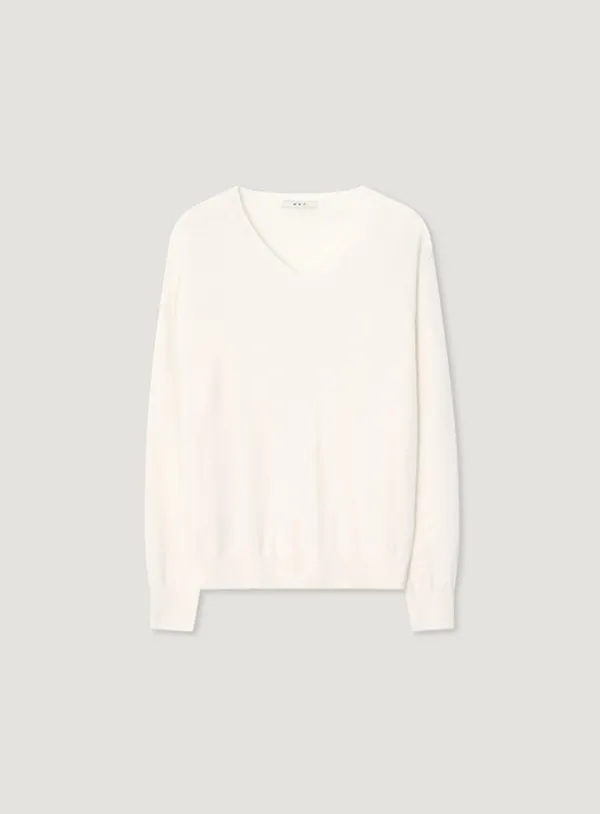 BANT V KNIT_PURE IVORY