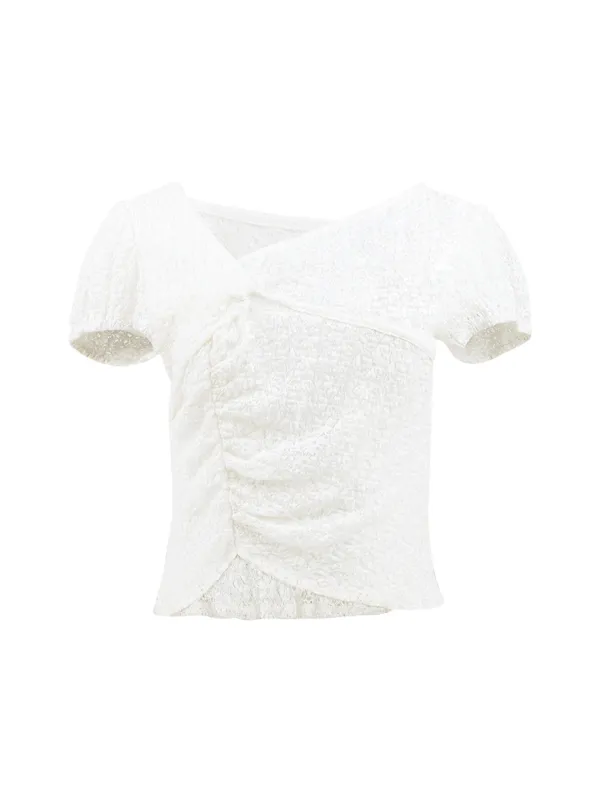 LACE DRAPE TOP (IVORY)