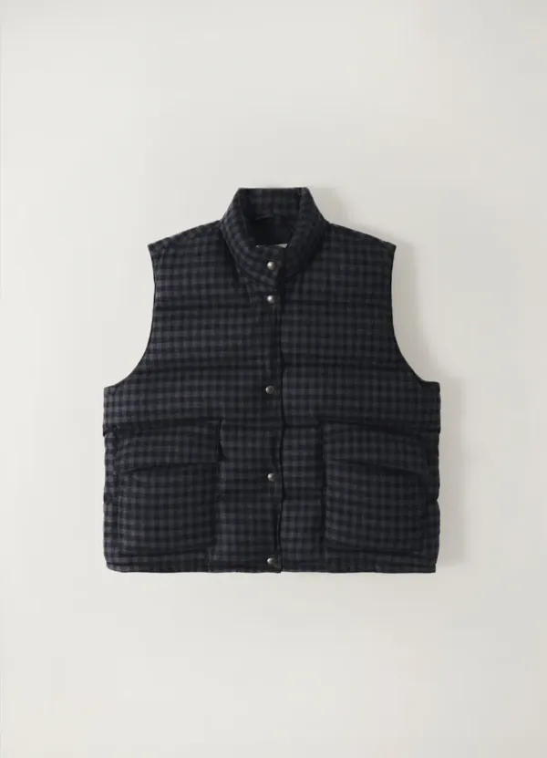 Cropped puffer vest (Hale navy)
