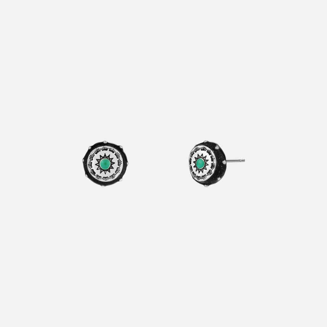엔프프 totem round earrings-black 상품 이미지 2