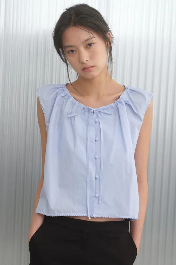 MIMI SLEEVELESS BLOUSE_lilac