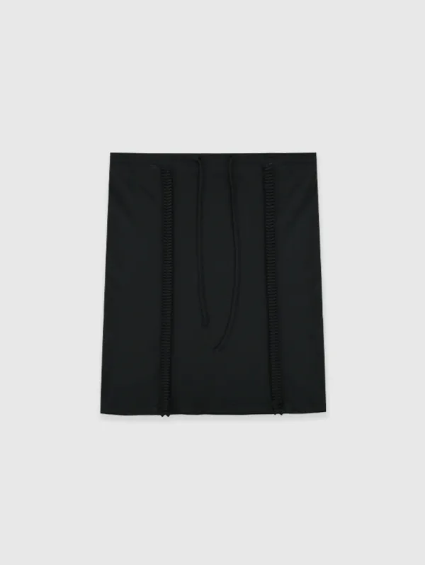 Glee Frill Midi Skirt (Black)