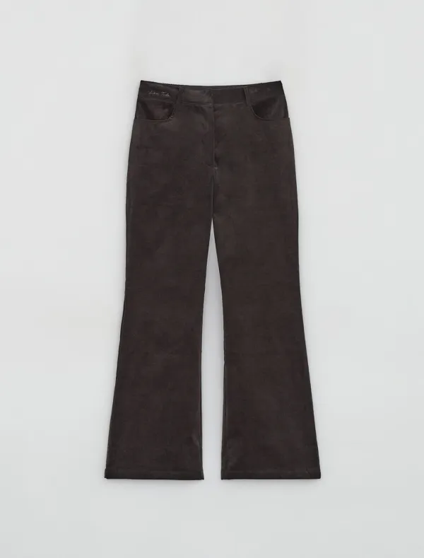 CORDUROY BOOTCUT PANTS [BROWN]