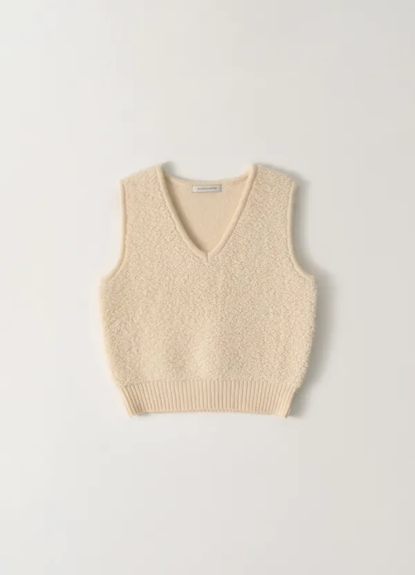 Lett boucle vest (Ivory)