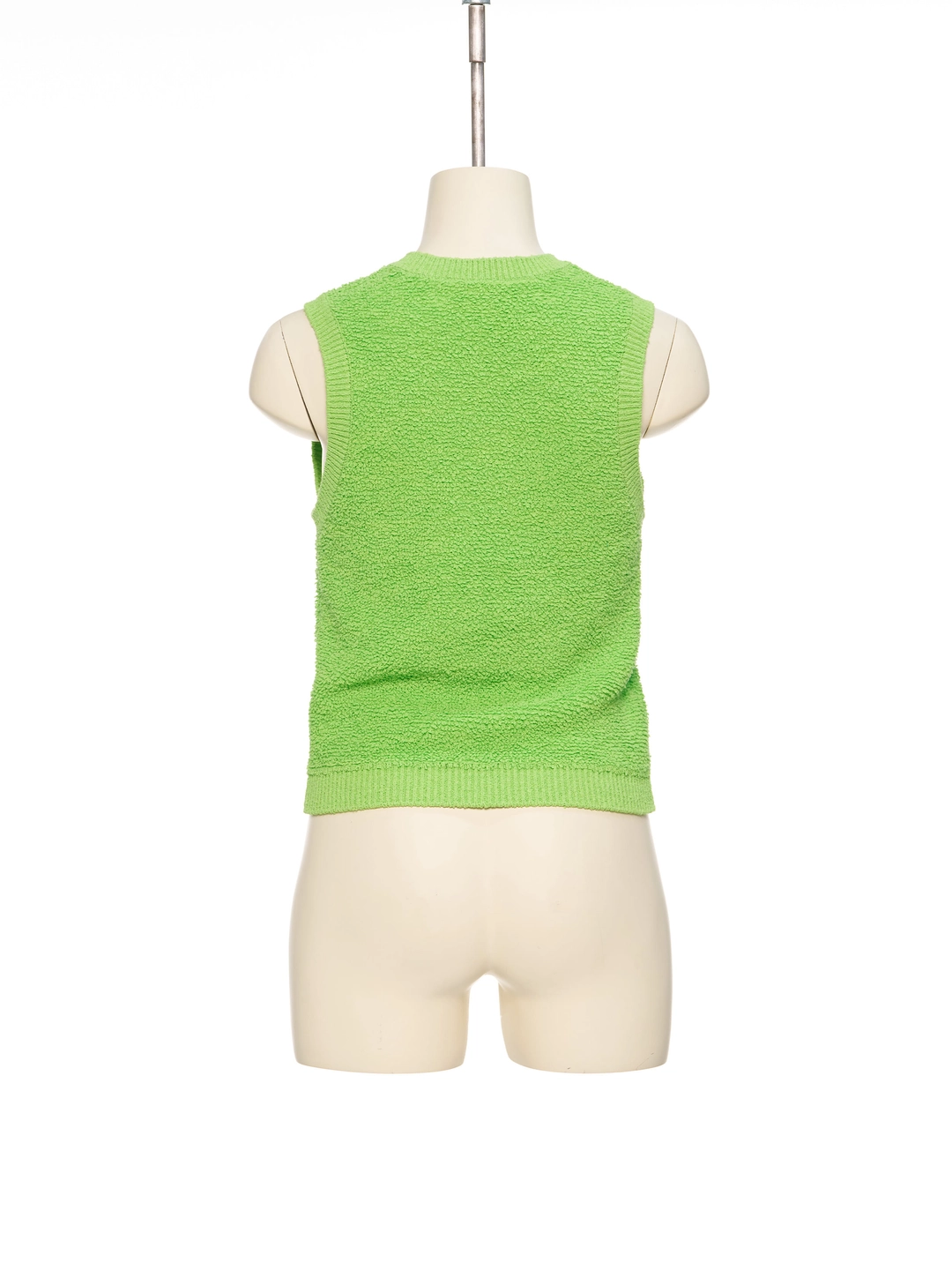 푸쉬버튼 SS26 ZERO GREEN BOUCLE KNIT VEST 상품 이미지 3