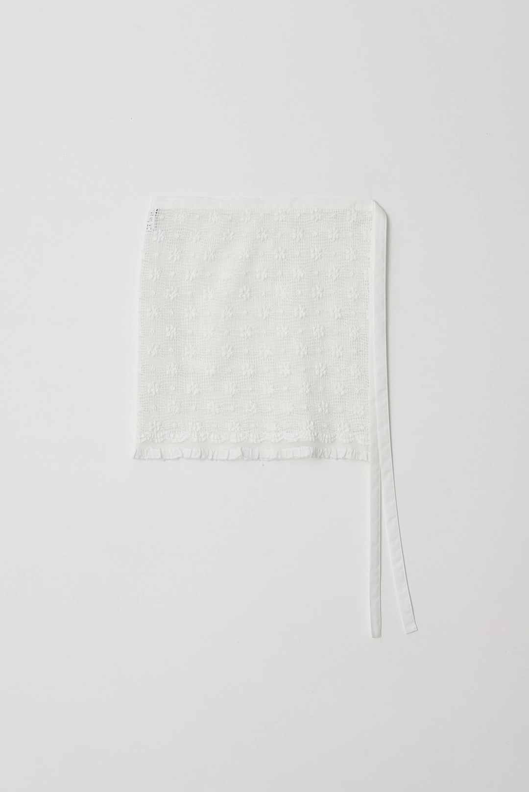 브렌다 브렌든 layered wrap mini skirt - off white 상품 이미지 1