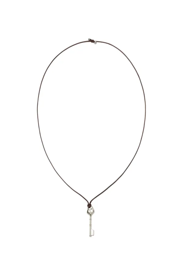 [8th REORDER] KEYRING STRAP NECKLACE [BROWN]