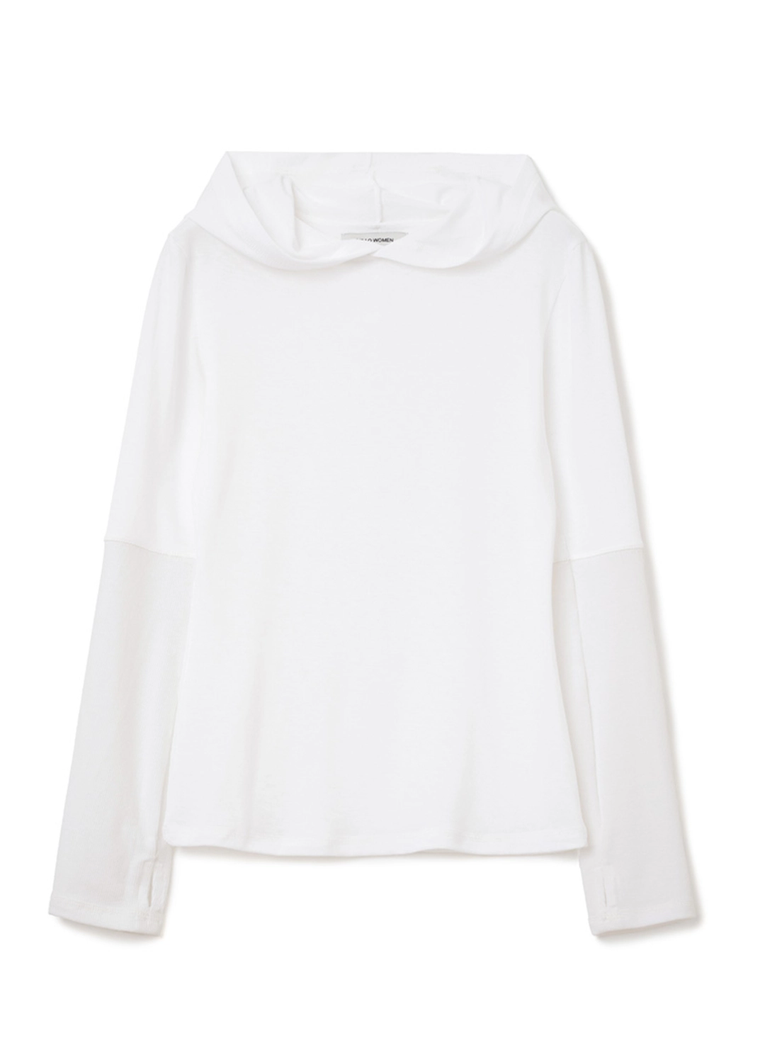 밀로 우먼 Minimal Ribbed Hoodie [Ivory] 상품 이미지 3