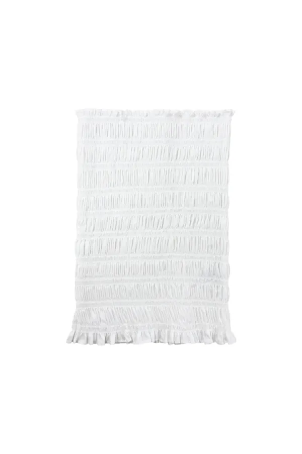 SMOCKED TUBE TOP (WHITE)