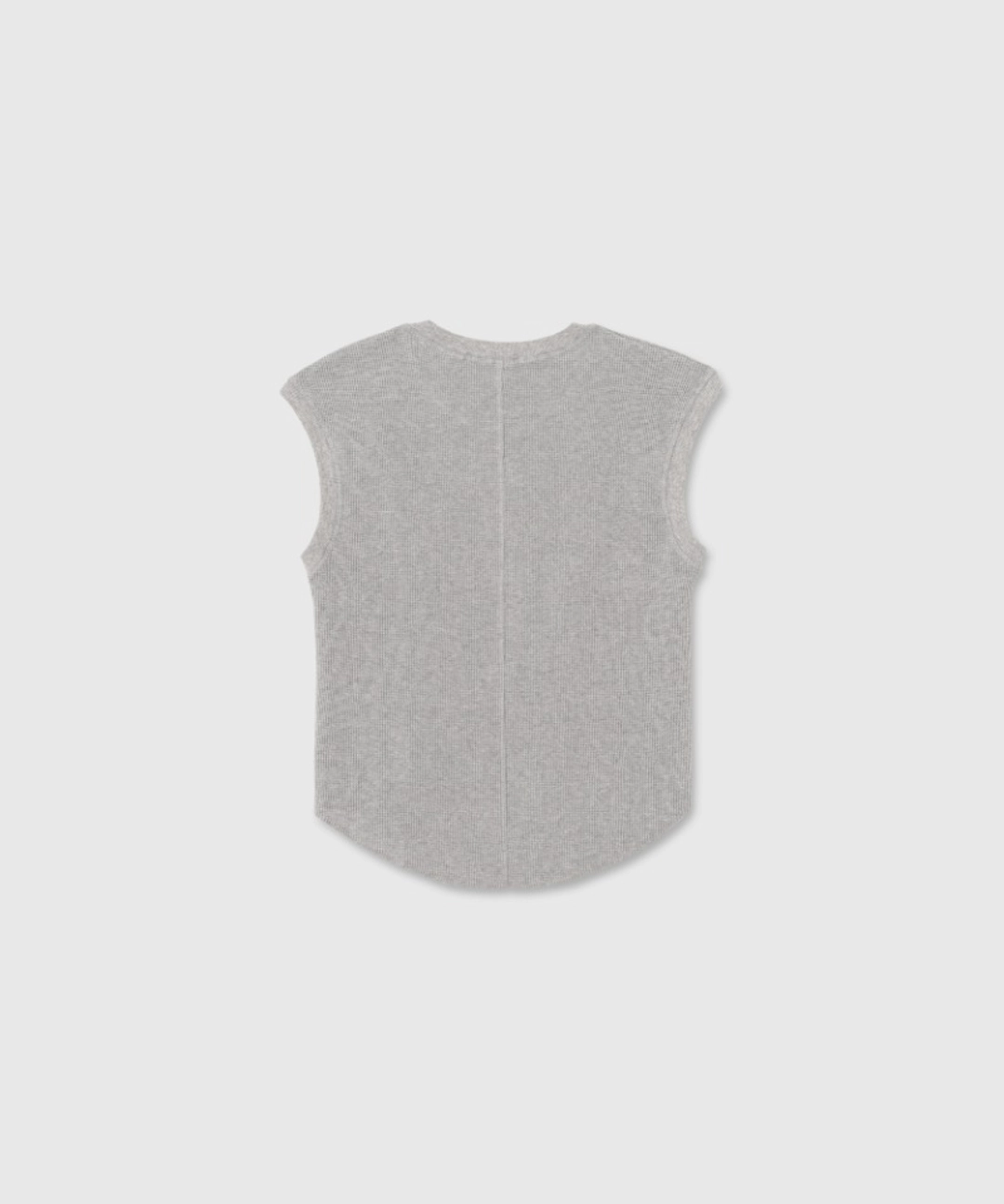 니히 Waffle vest (Melange gray) 상품 이미지 1