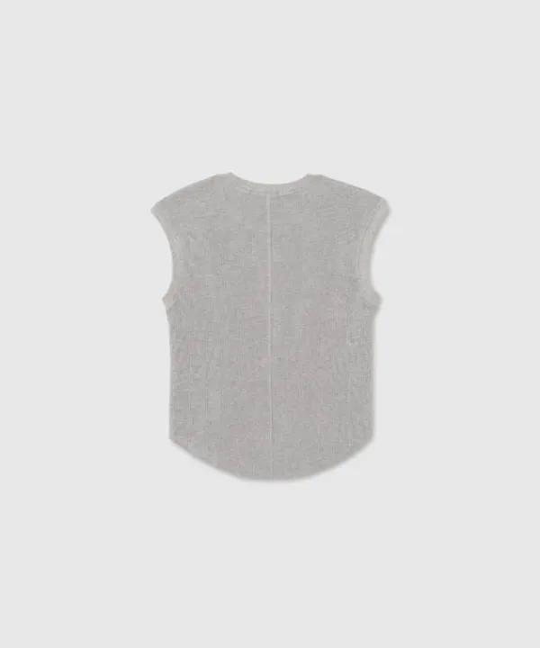 Waffle vest (Melange gray)