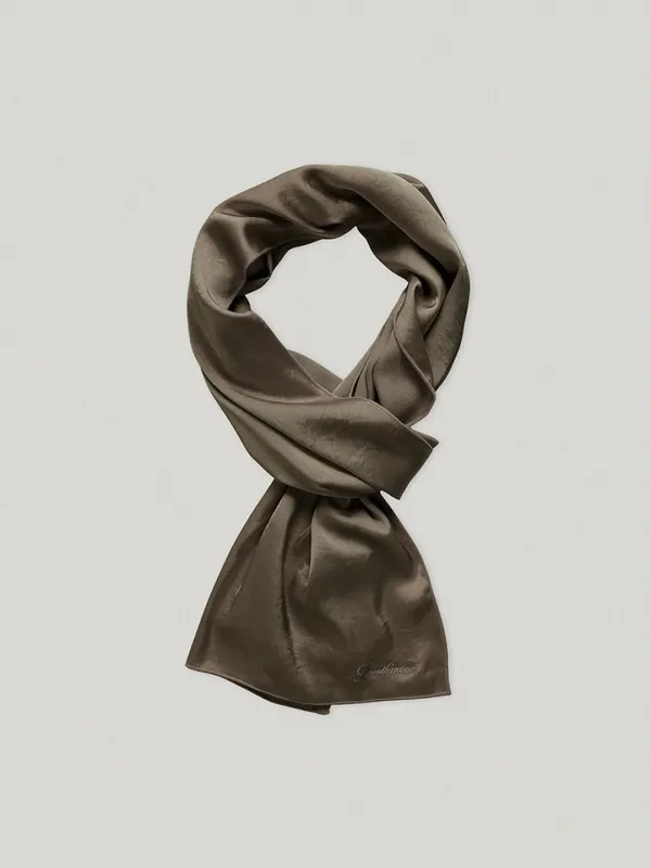 Auren Silk Scarf Brown
