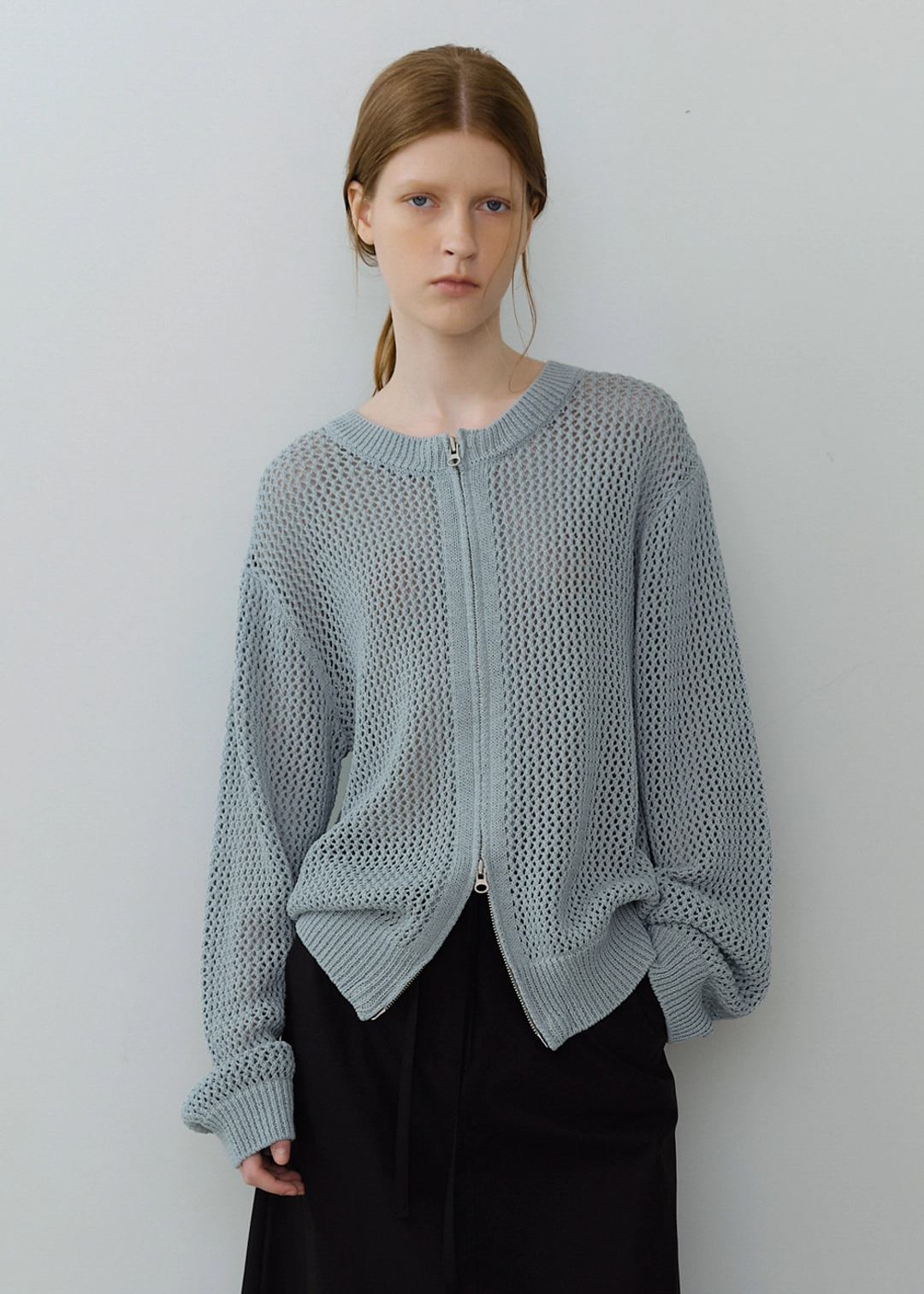 블루브릭 Net zip-up knit (mint) 상품 이미지 2