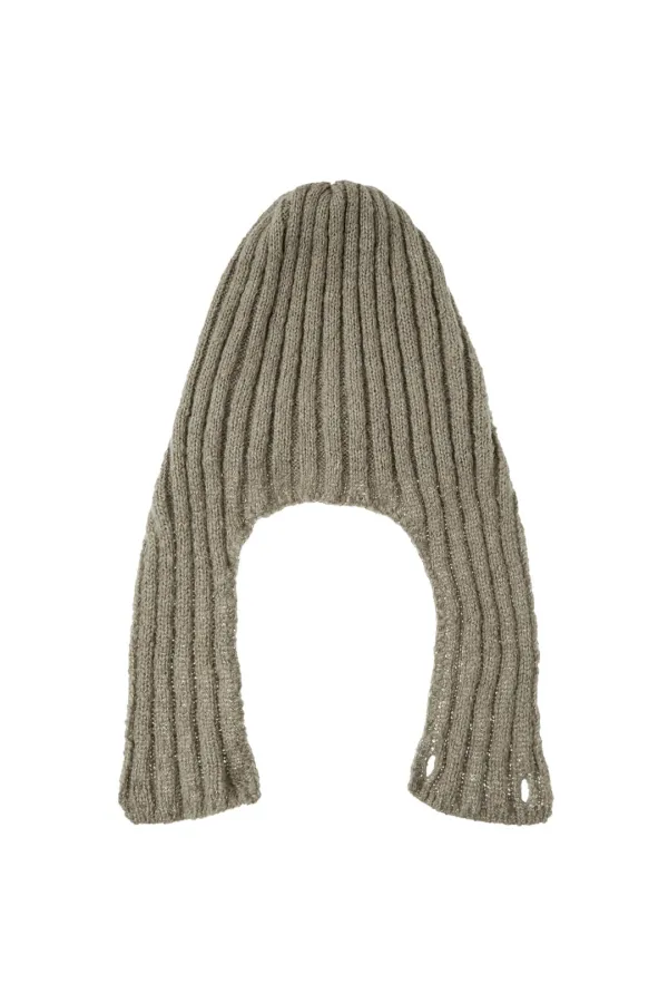 MULTI BUTTON BEANIE IN KHAKI