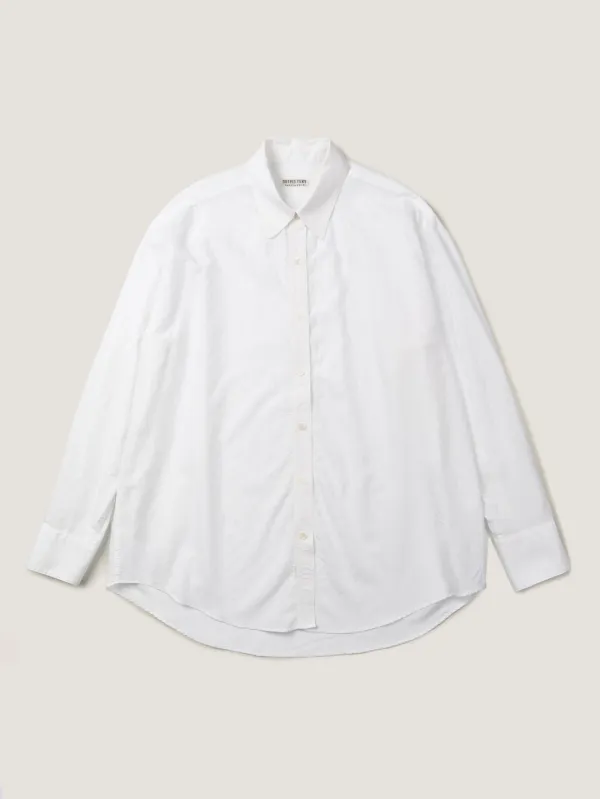 MARTHA LIGHT COTTON SHIRT [ Pure White ]