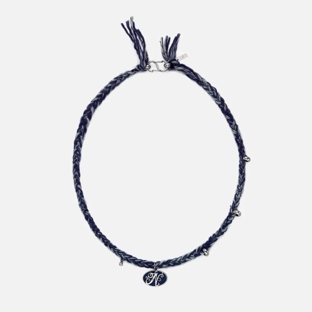 엔프프 braided charm necklace-blue 상품 이미지 3