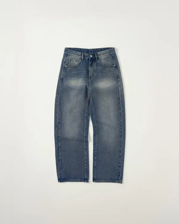 [10/19 순차배송] Washed Wide Denim Pants [BLUE]