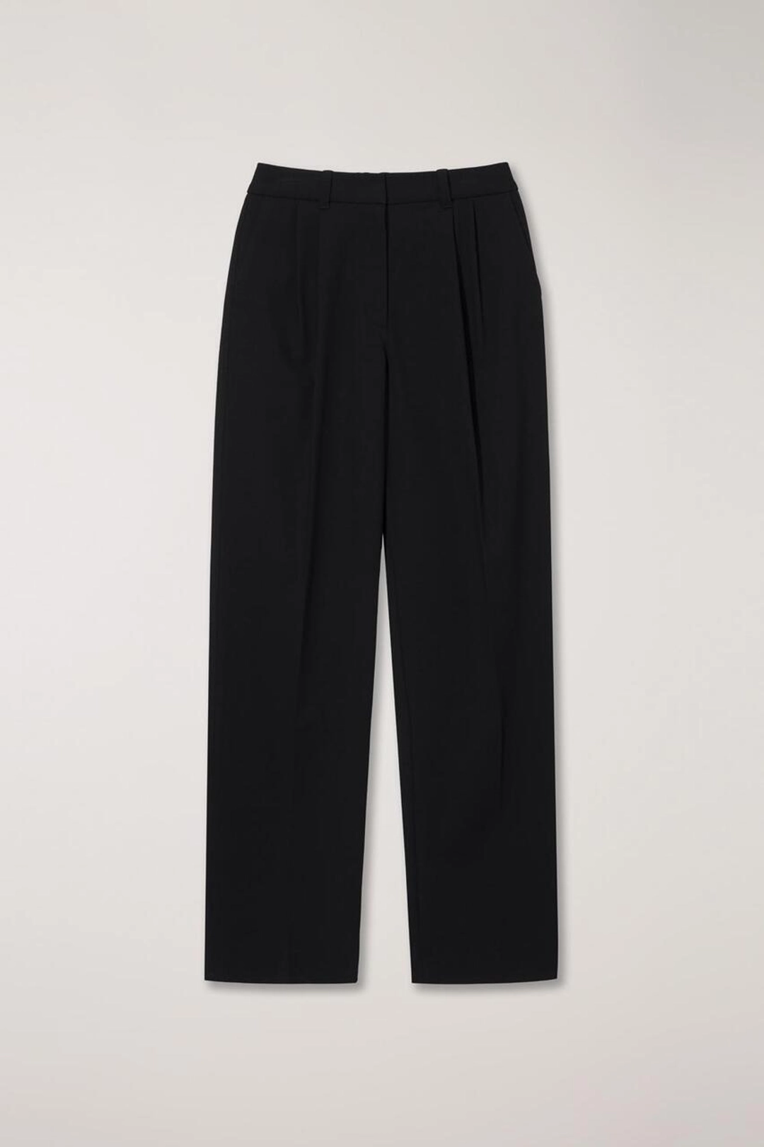 던스트 DOUBLE PLEATED SLACKS BLACK_UDPA6A204BK 상품 이미지 1