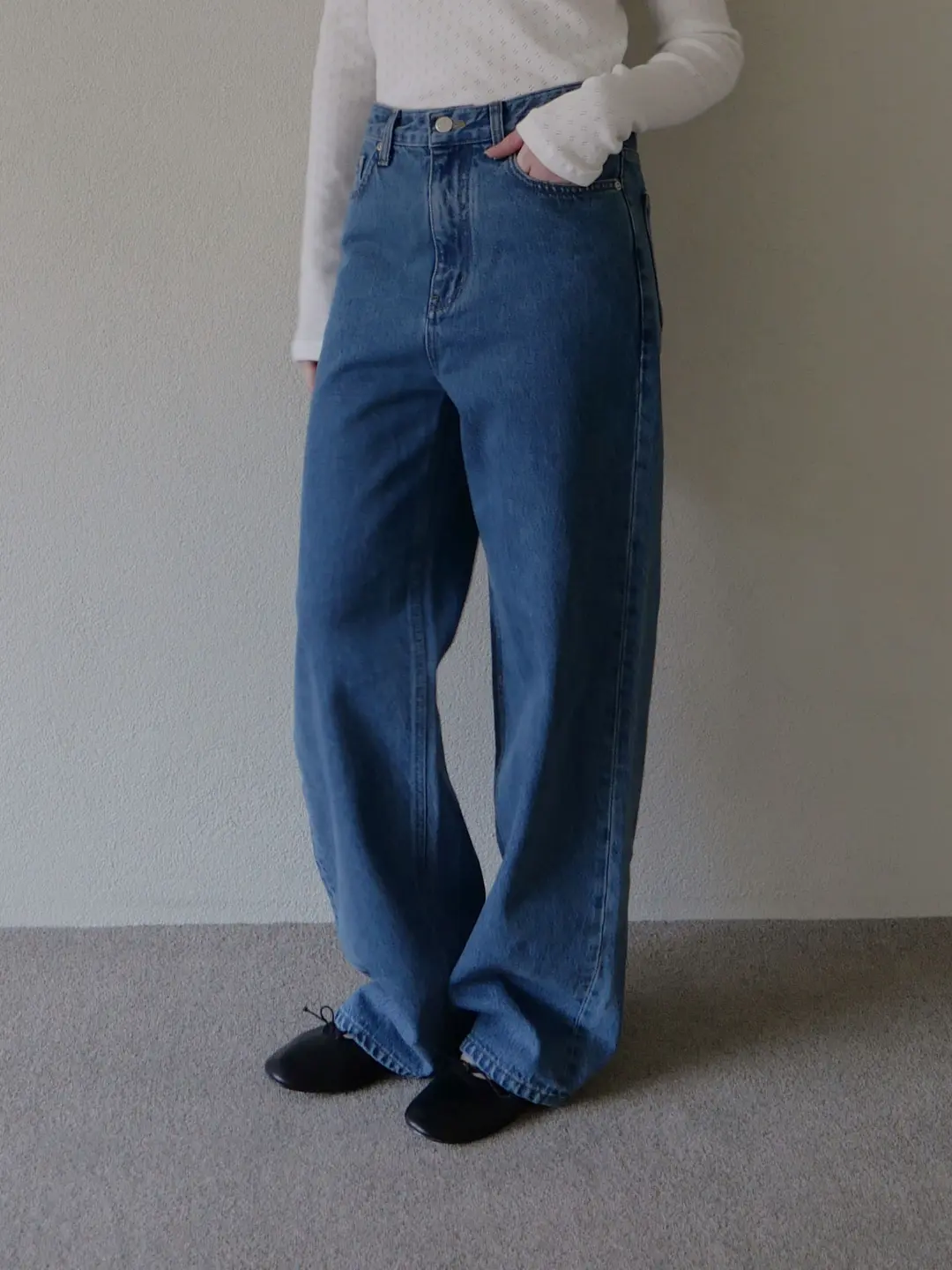 심플멍 Ness Wide Jeans (Denim by CONE MILL) 상품 이미지 2