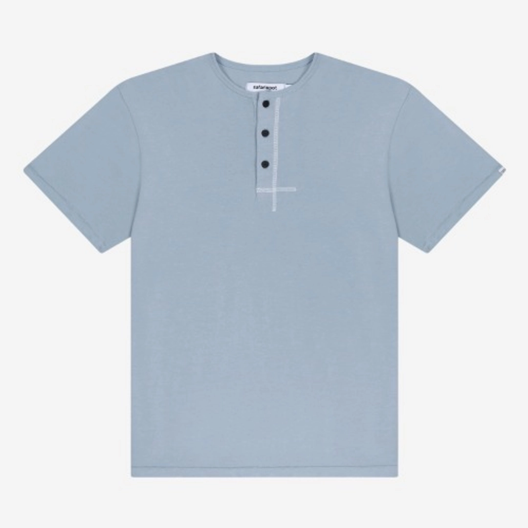 사파리스팟 REGULAR HENLEY NECK HALF TEE (SKY) 상품 이미지 2