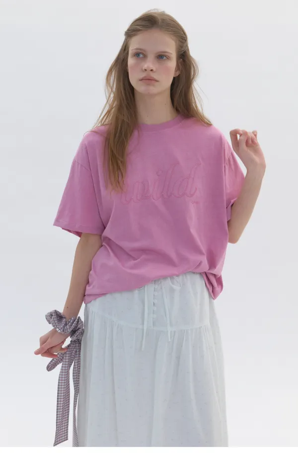 Motif Tshirt Plum