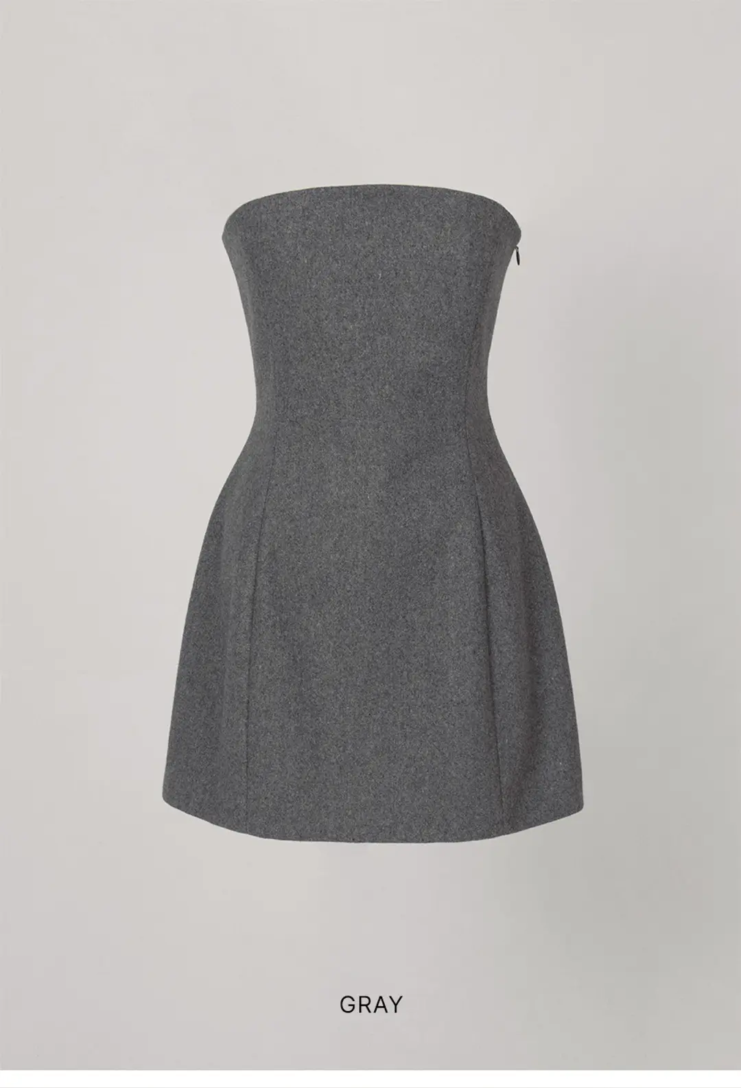 오버듀플레어 VOLUME TUBE DRESS_GRAY 상품 이미지 3
