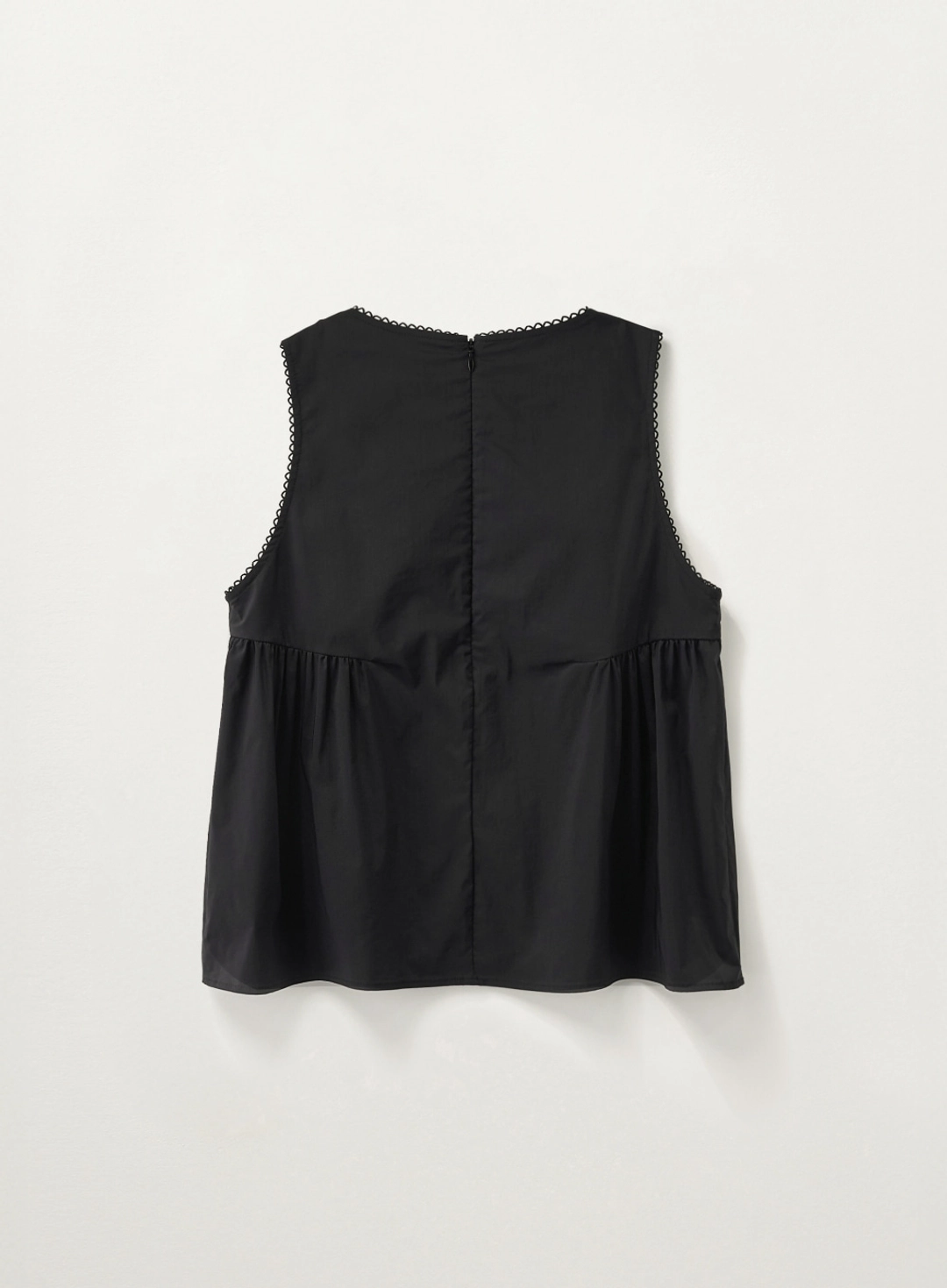 세터 (W) Flare Sleeveless Blouse - Black 상품 이미지 2
