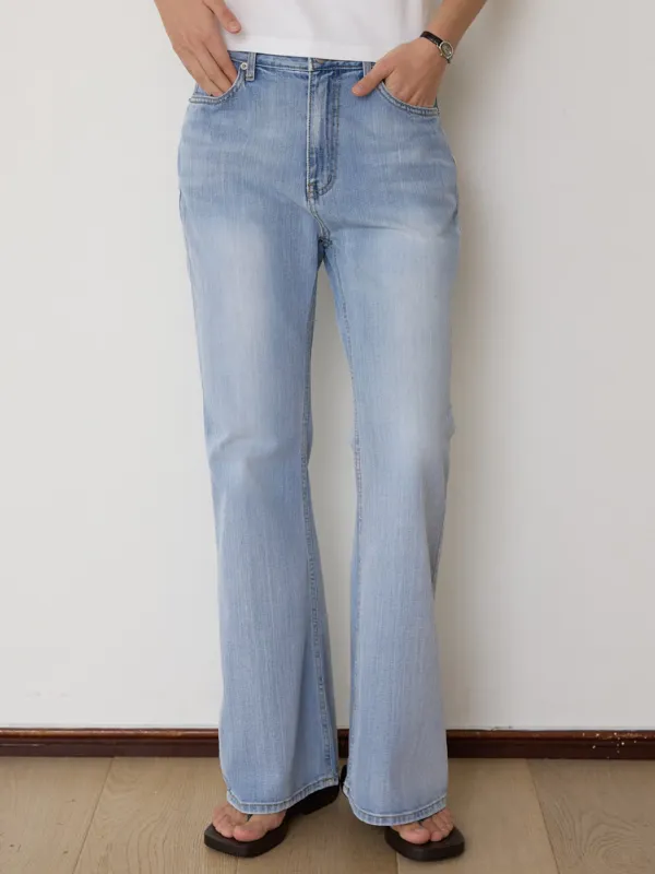 A SLUB WASHING BOOTS-CUT JEANS_LIGHT INDIGO