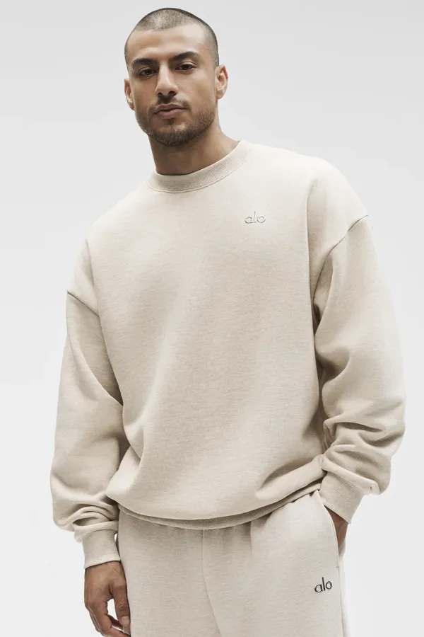 Accolade Crew Neck Pullover - Oatmeal Heather