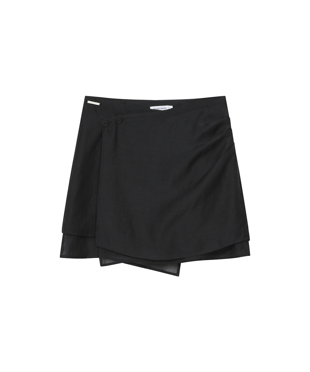 미세키서울 [Exclusive] Sheer multi layer skirt BLACK 상품 이미지 1