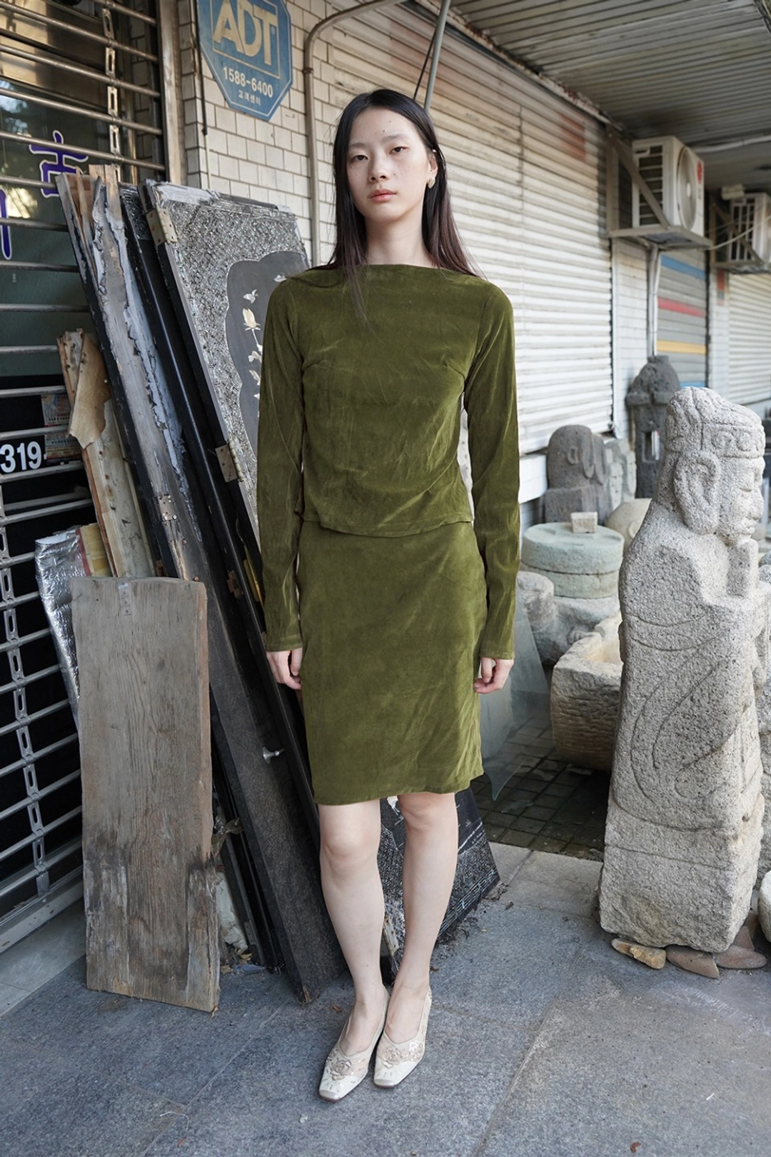 누아누 Camosa Skirt_Moss 상품 이미지 2