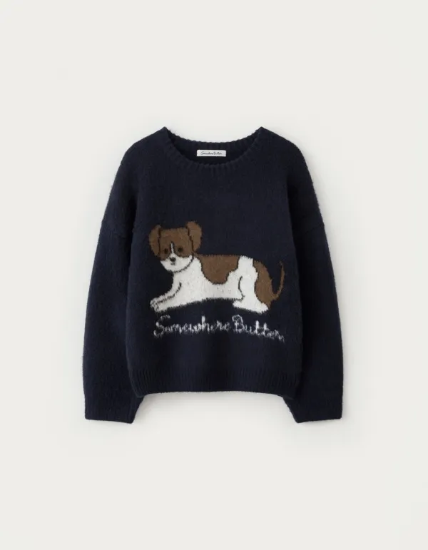 Puppy Wool Knit - Navy