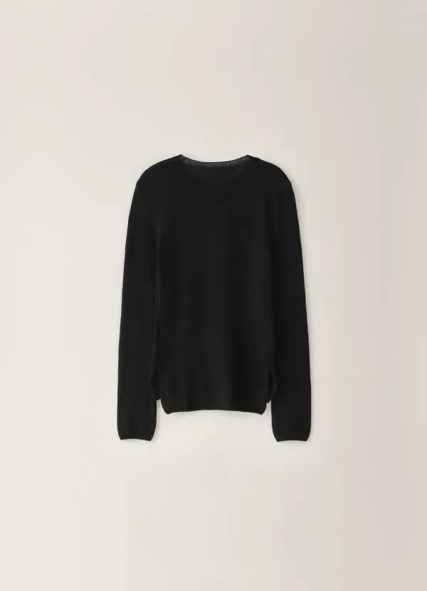 2ND / Baby Alpaca Round Knit - Black