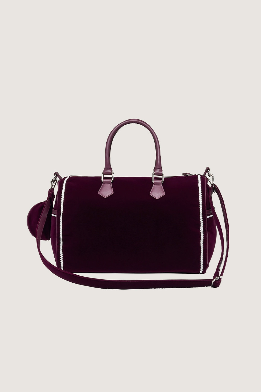 더티스 Scone Velvet Lace Boston Bag (Wine) 상품 이미지 2