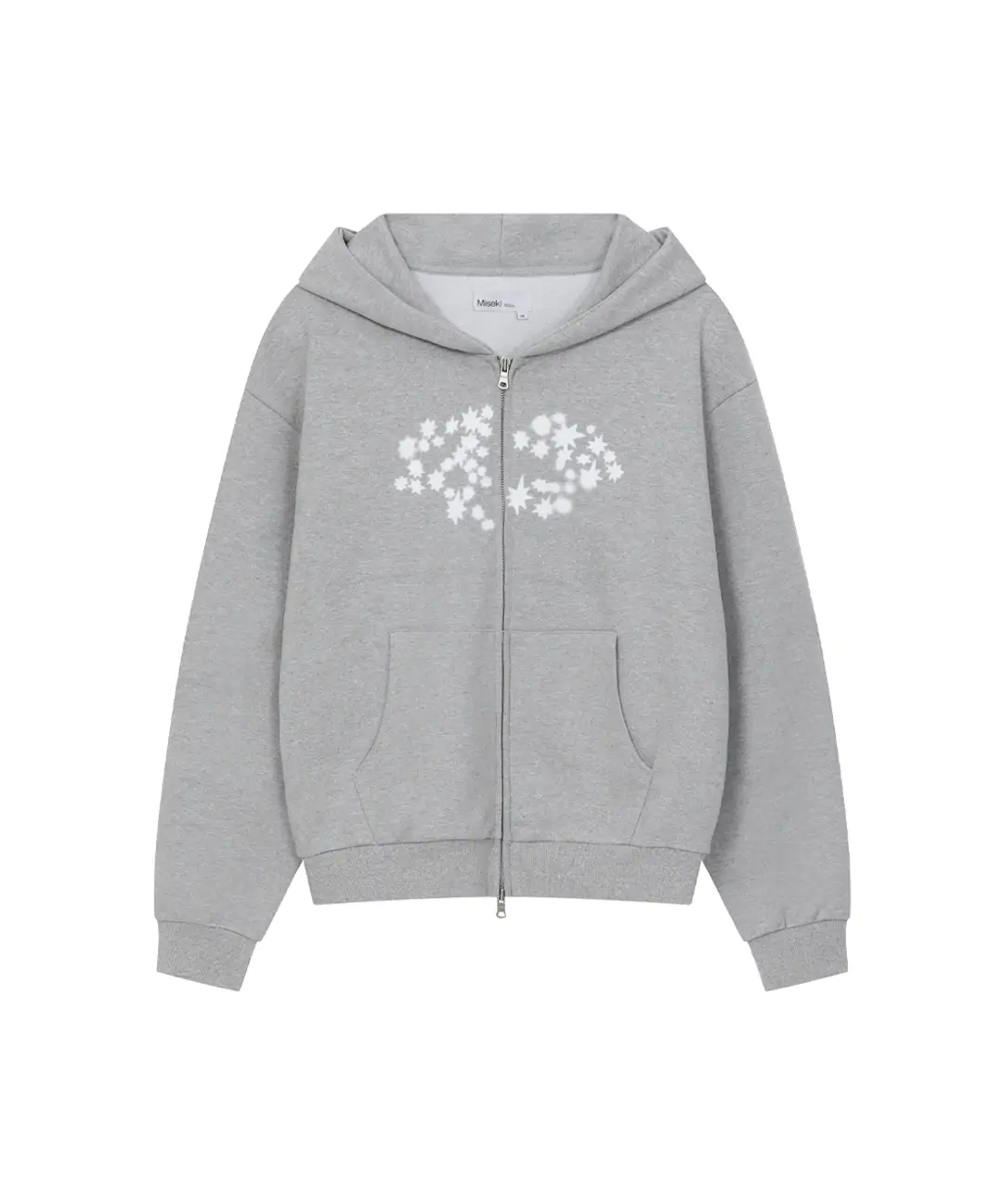 미세키서울 Midnight star over zip-up hoodie GREY 상품 이미지 1