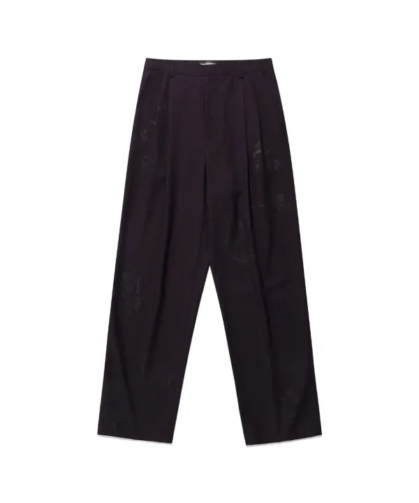 tattoo tailored pants[purple]