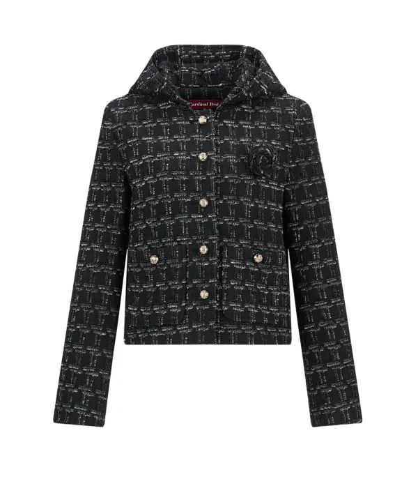 Hoodie Tweed jacket