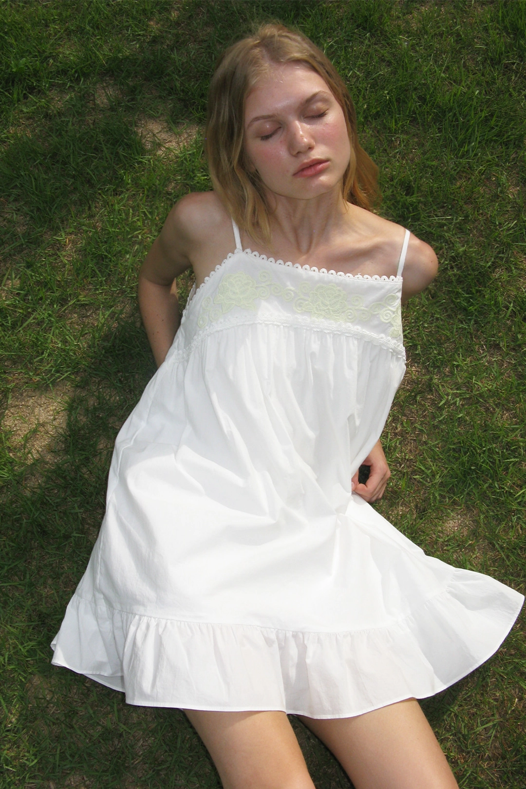 위드아웃썸머 Romantic slip dress_ivory 상품 이미지 2