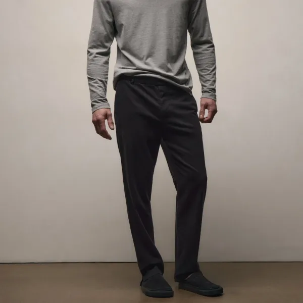 Herringbone Twill Trouser - Black