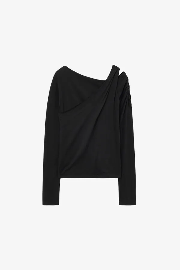 트위스트 레이어드 롱슬리브 BLACK