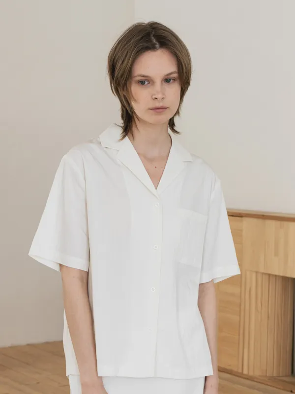 [26 Summer] Camp Collar Shirt - Ivory