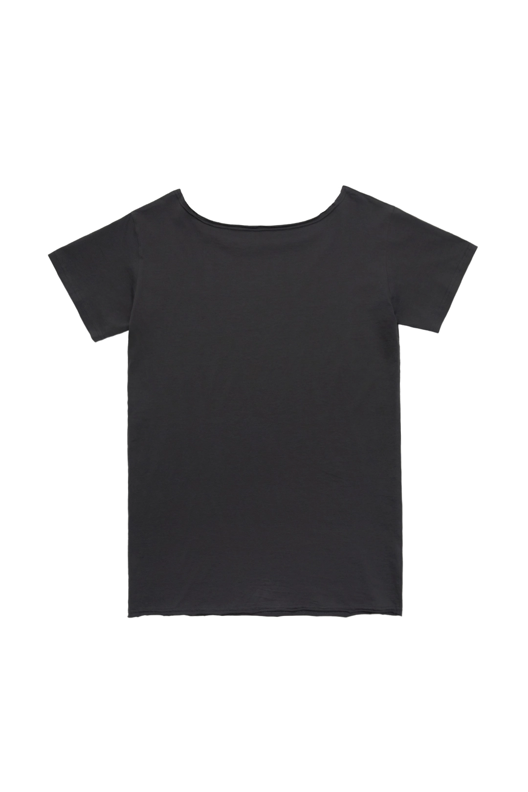 와이이이엘 ROSE GRAPHIC BOATNECK TOP CHARCOAL 상품 이미지 3