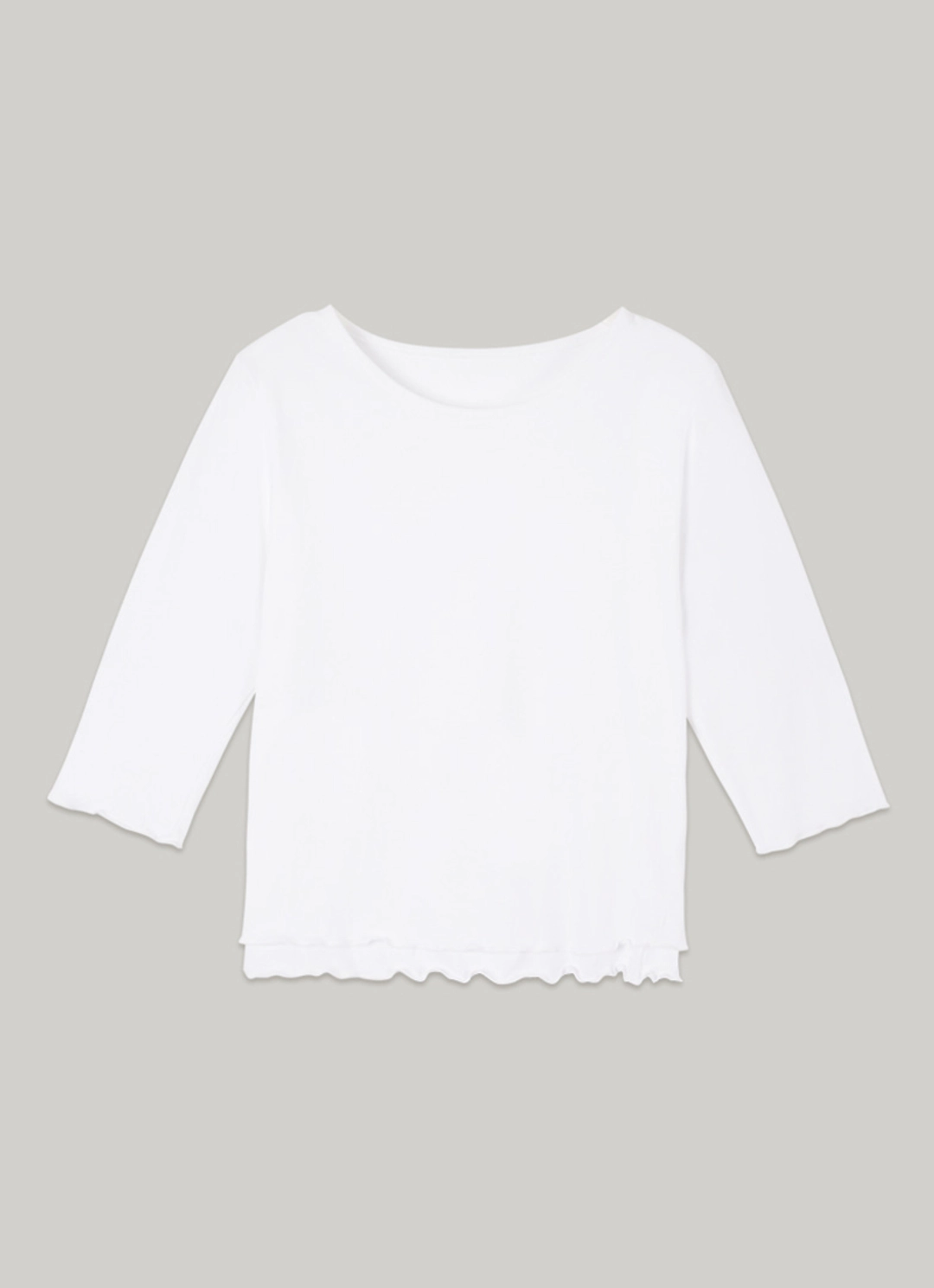 아워코모스 comos 1426 frill-line T-shirt (ivory) 상품 이미지 3