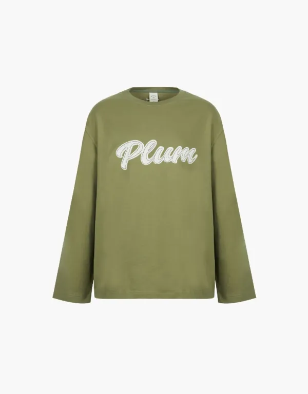 plum t-shirt - olive