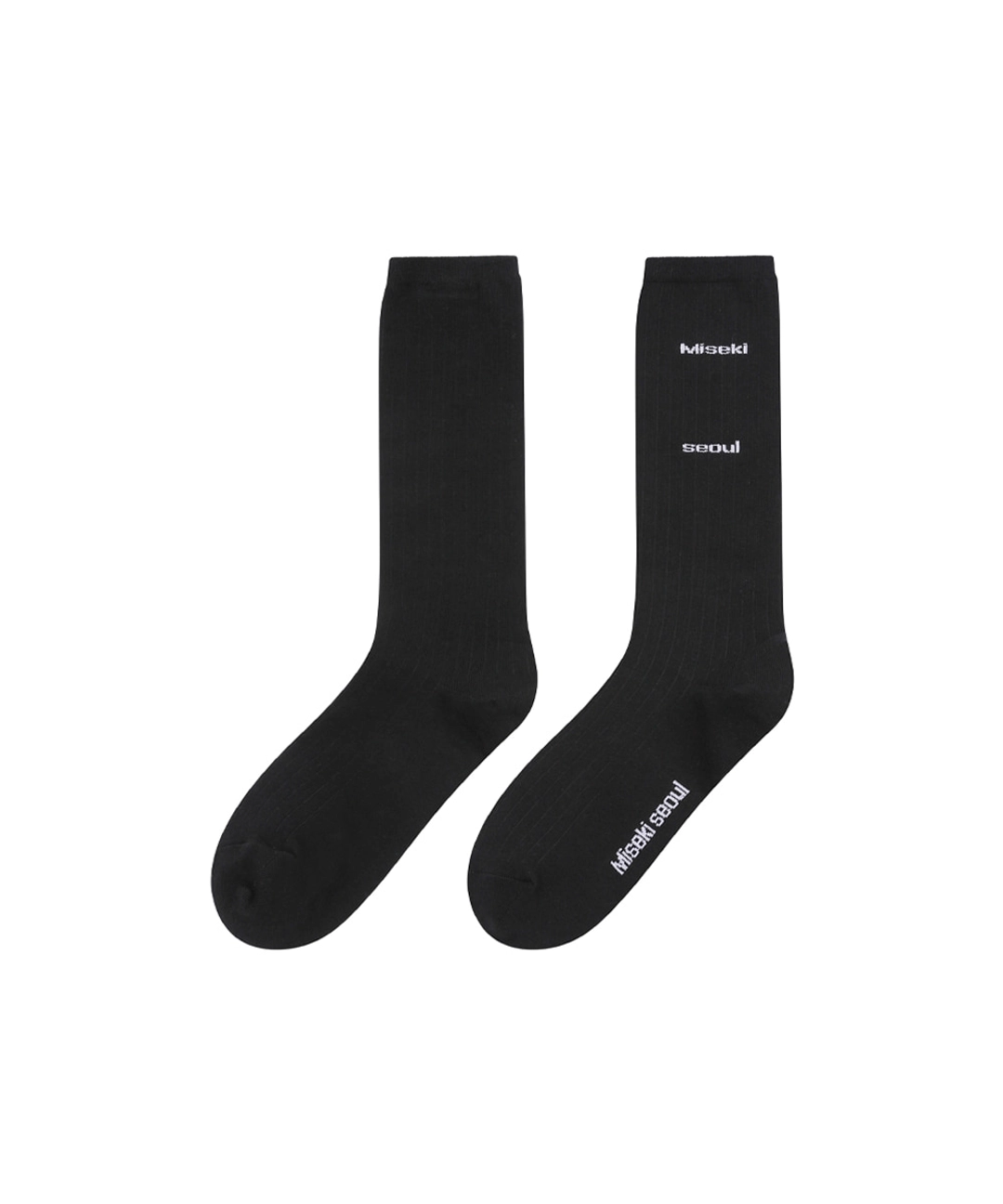 미세키서울 Misekiseoul classic socks BLACK 상품 이미지 2