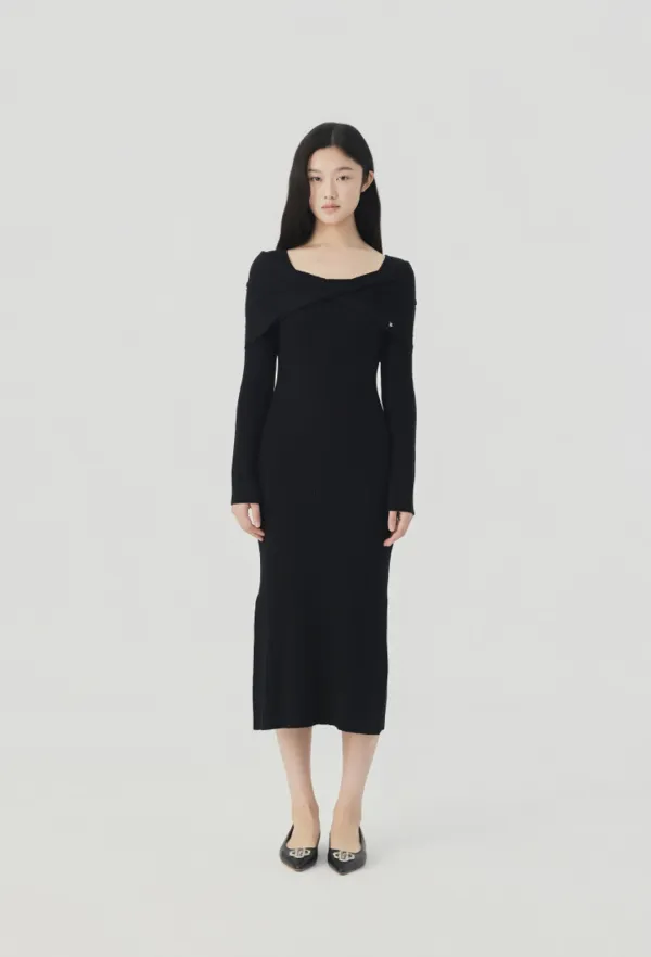 Noelle knit dress (Black)