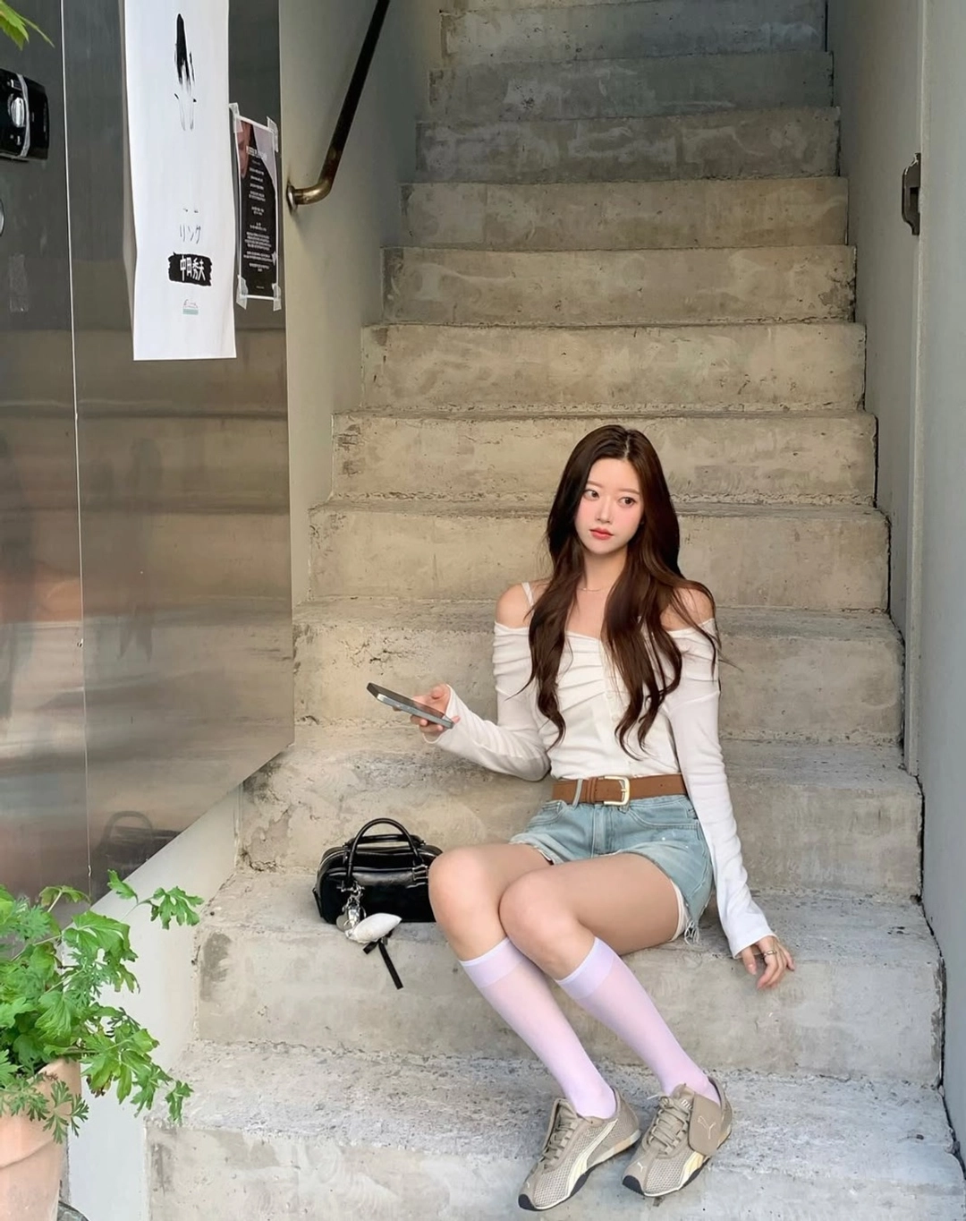 낫유어로즈 @s_hyun_e_eRin cardigan set (White) 상품 이미지 1