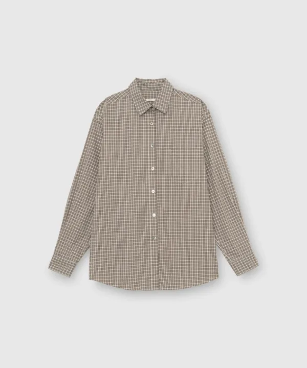 Check shirt (Brown)