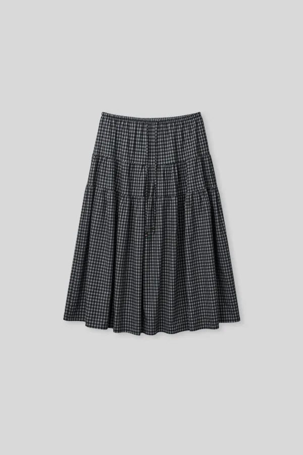 Koori vintage skirt (black check)